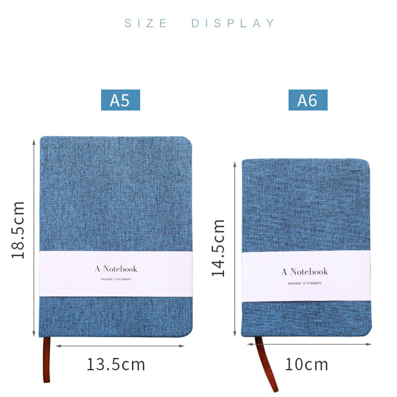 สมุดปกผ้า A5 A6 แบบผสม หน้าเปล - Notebook Dotted A5 บทวิจารณ์และราคา