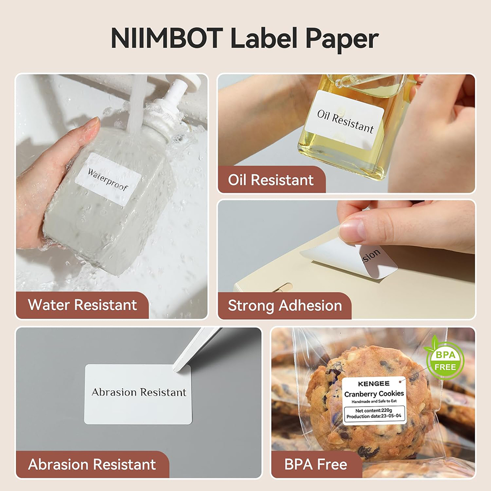 NIIMBOT ป้ายความร้อนสําหรับ B1 - Label Printer Tape บทวิจารณ์และราคา