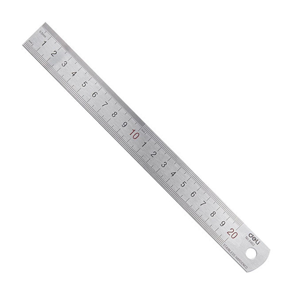 Deli ไม้บรรทัดโลหะสแตนเลสสตีลต - Stationery Office Supply Store บทวิจารณ์และราคา