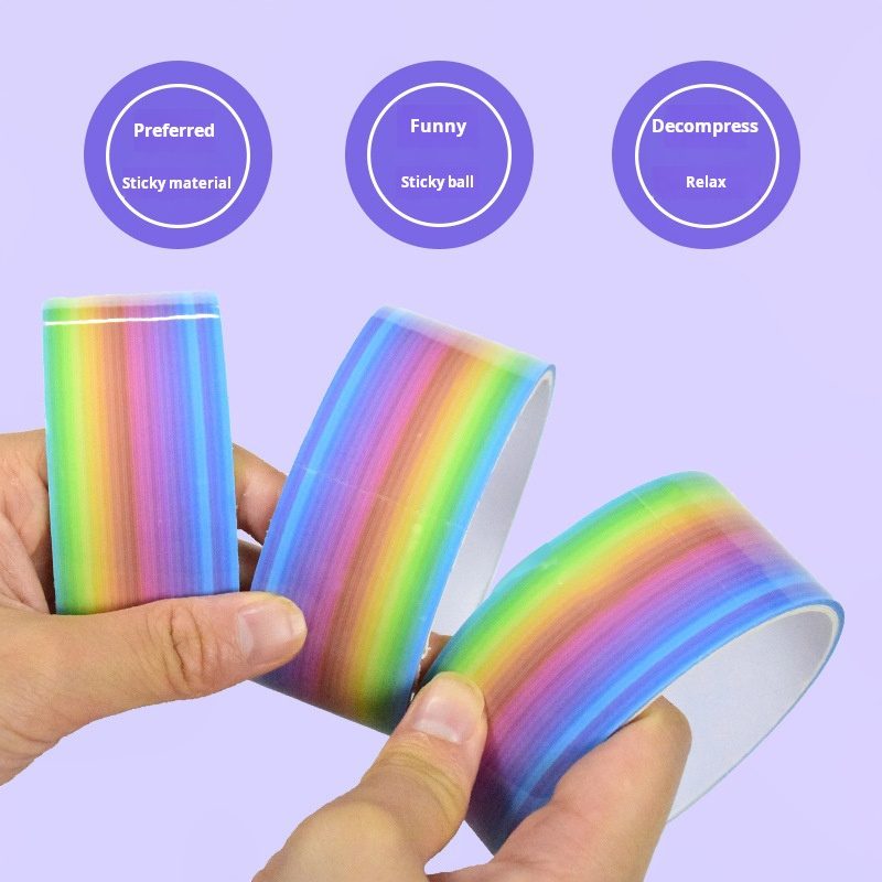 1pcs Rainbow Balls Sticky Ball - Glue Stick Pack บทวิจารณ์และราคา