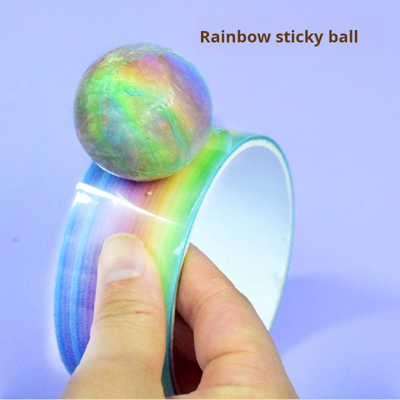 1pcs Rainbow Balls Sticky Ball - Glue Stick Pack บทวิจารณ์และราคา