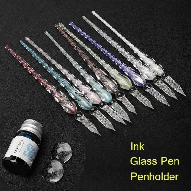 ชุดปากกาจุ่มแก้วคริสตัลสีพร้อม - Fountain Pen Ink บทวิจารณ์และราคา