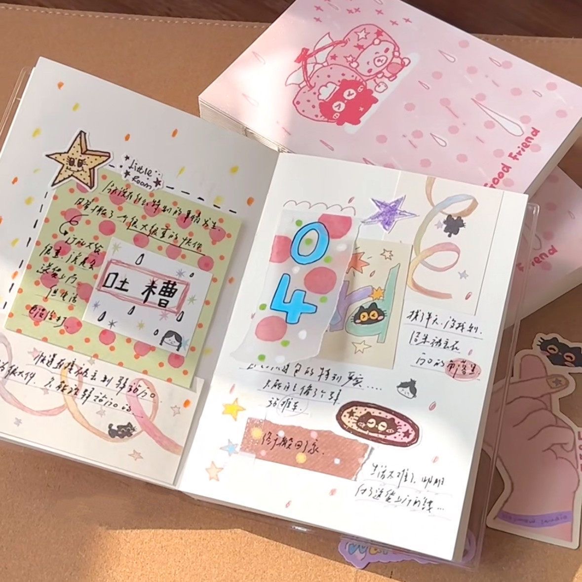 สมุดโน้ตสไตล์เกาหลี ลายหยดน้ำส - Notebook Dotted A5 บทวิจารณ์และราคา