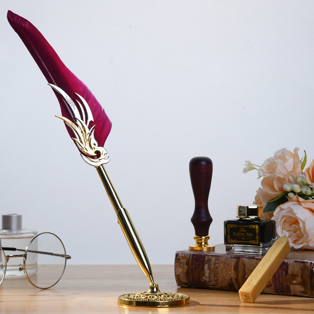 ชุดปากกาขนนกและหมึกแบบย้อนยุค  - Fountain Pen Ink บทวิจารณ์และราคา