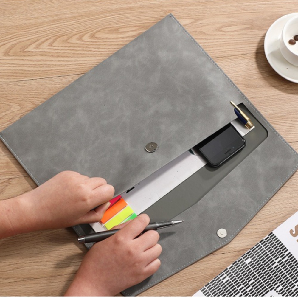 กระเป๋าใส่เอกสารหนัง PU แฟ้มเก - Office Stationery And Supply บทวิจารณ์และราคา